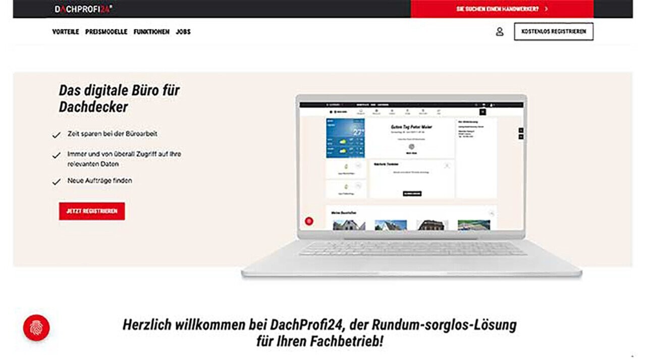 One software for all roof cases: DachProfi24.