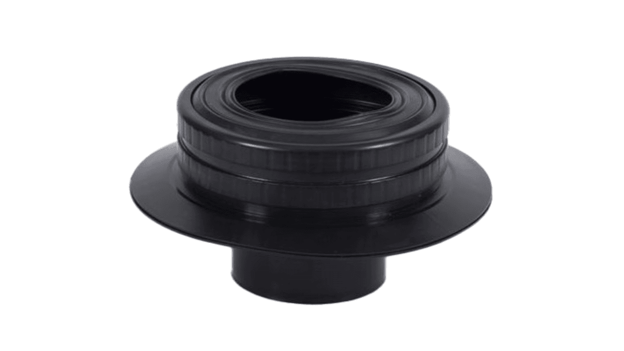 There is a suitable under-roof adapter available for connecting the under-roof level with the ventilation duct.