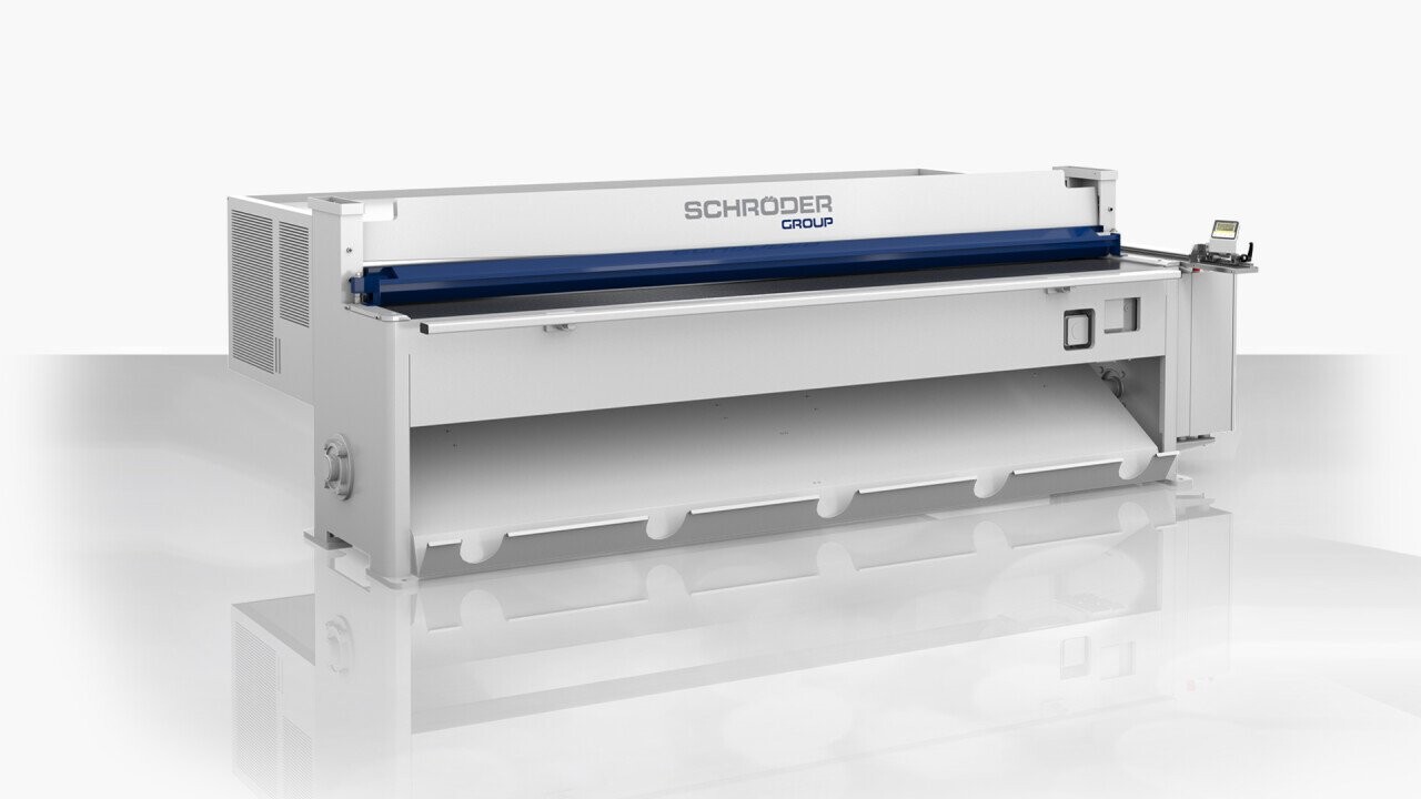 Motorized sheet metal shear MHSU: working length 3200 mm x 2,0 mm sheet thickness