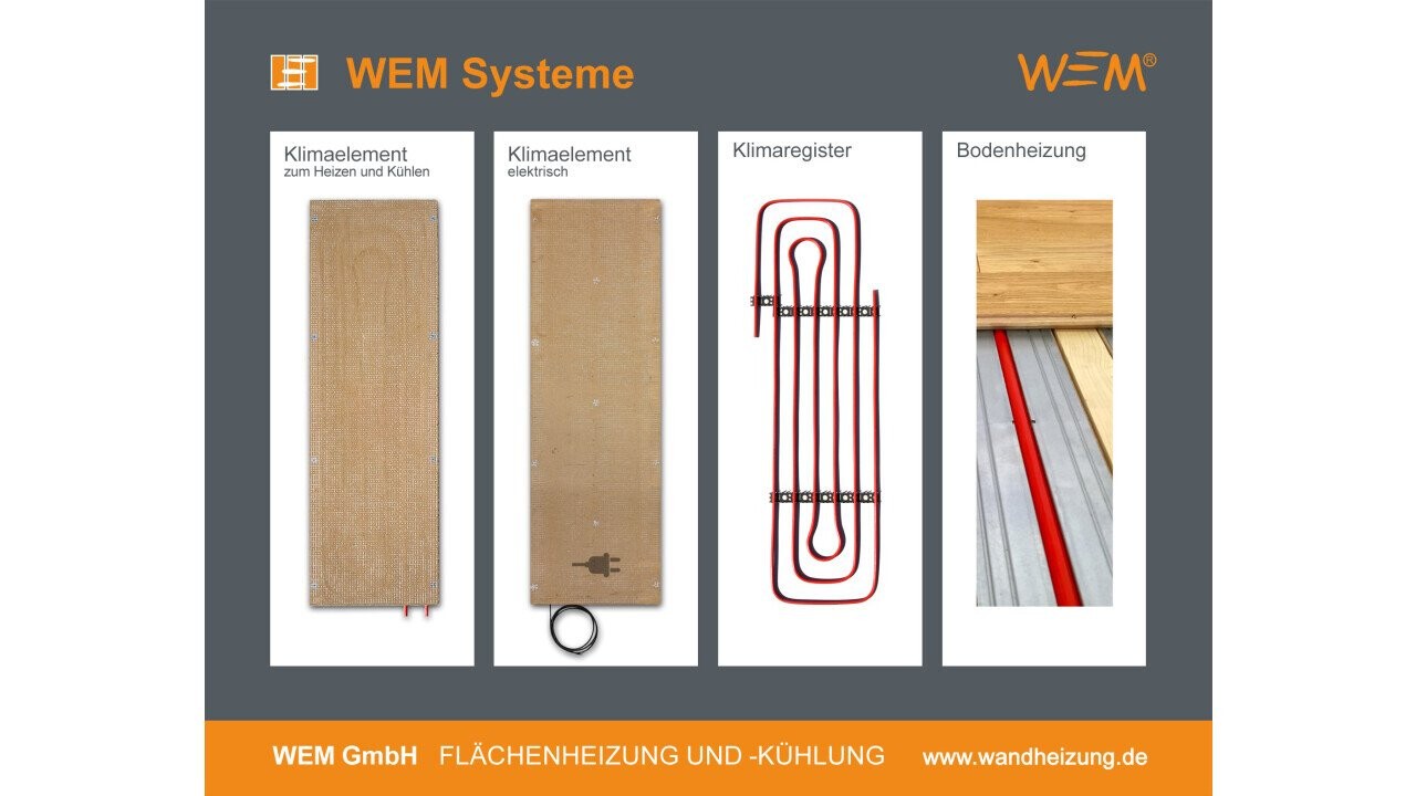 WEM offers systems for walls, ceilings and floors