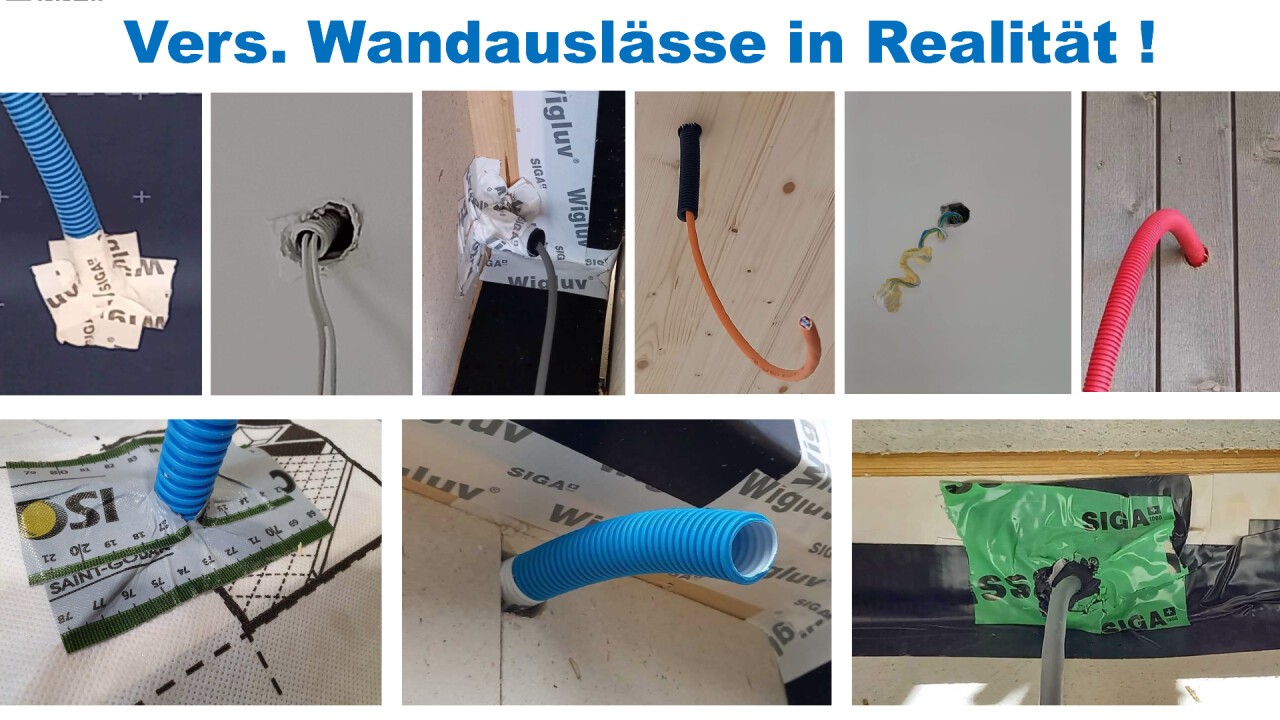 Wandauslässe in Realität