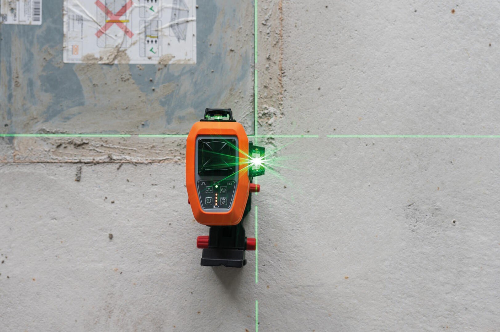 Grüne Laserstrahlen